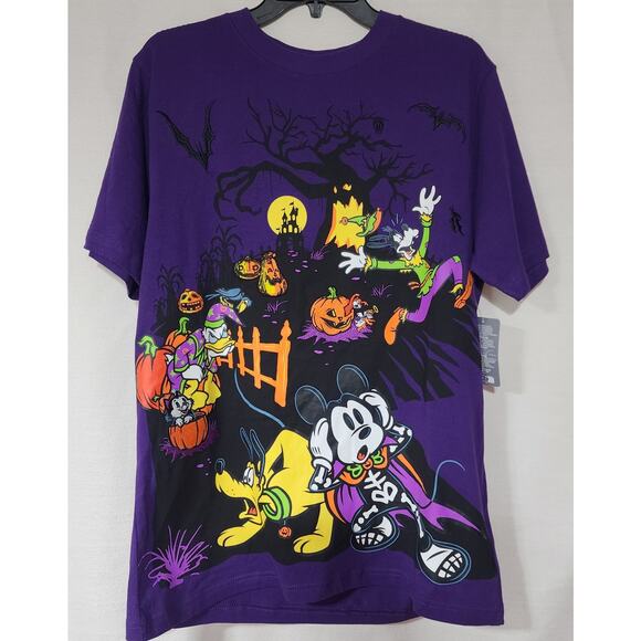 Disney Halloween purple shirt men's medium - Picture 1 of 8
